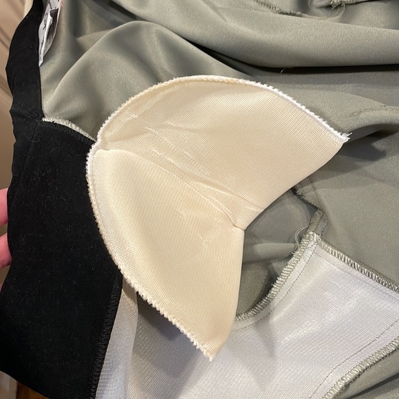 Vintage LESLIE BELLE Blazer front zip embroidery sage green - Picture 9 of 15